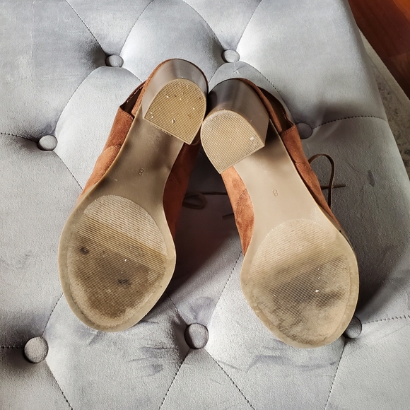 COPY - Brown suede lace up ankle booties - Picture 15 of 16